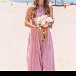 Old bridesmaid dress LULus halter top mauve
